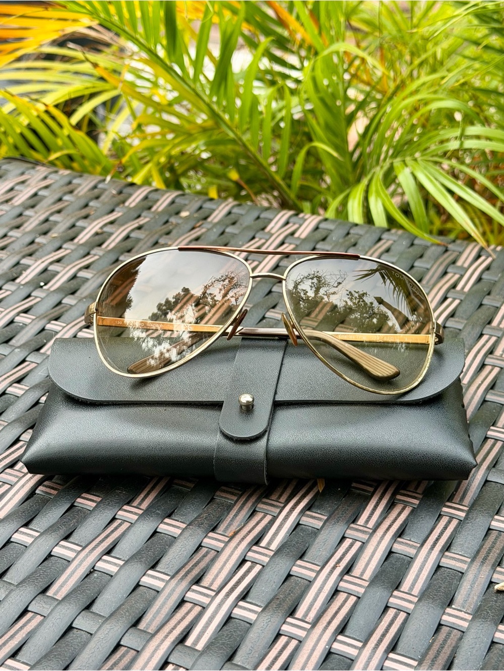 Tom Ford “Charles” TF35 Aviator Sunglasses - Brown Tint - Picture 4 of 6